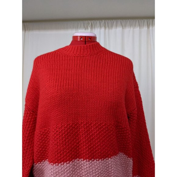 🍑GAP Women Sweater Knit Pullover Crew Neck Fall Winter Colorblock SMALL(4-6) - Picture 8 of 11